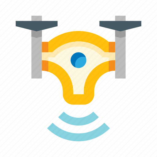 Drone, robot, control, remote, wireless, quadcopter, delivery icon - Download on Iconfinder