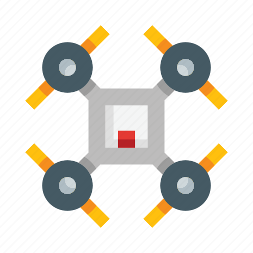 Drone, copter, robot, remote, quadcopter, delivery, quadrocopter icon - Download on Iconfinder