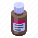 medical, syrup, bottle, isometric