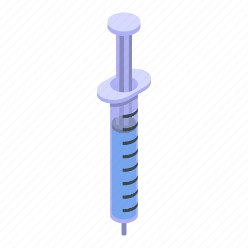 Drug, syringe, isometric icon - Download on Iconfinder