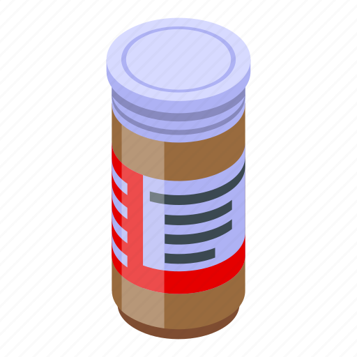 Drug, bottle, isometric icon - Download on Iconfinder