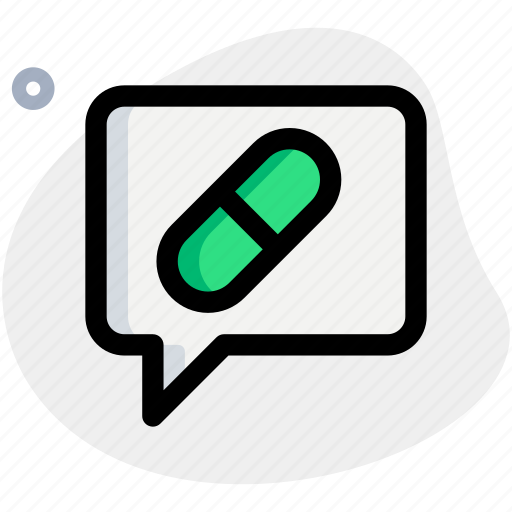 Capsule, chat, medical, hospital icon - Download on Iconfinder
