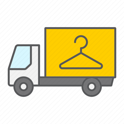 Delivery, hanger, laundry, service, transport, truck, vehicle icon - Download on Iconfinder