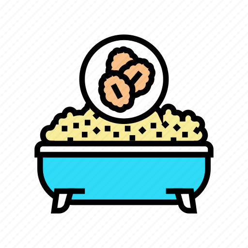 Oatmeal, baths, dry, skin, treatment, elbow icon - Download on Iconfinder