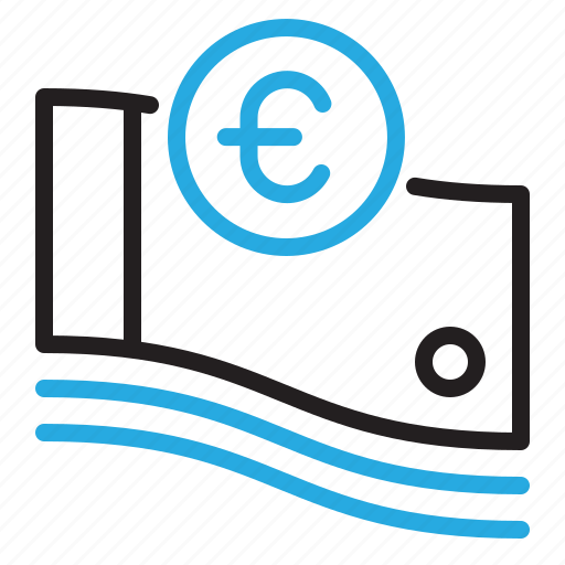 Coin, currency, euro, finance, money, paper icon - Download on Iconfinder