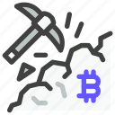 blockchain, cryptocurrency, digital currency, crypto, bitcoin, mining, pick, mine, pickaxe