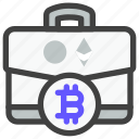 blockchain, cryptocurrency, digital currency, crypto, bitcoin, suitcase, portfolio, briefcase, savings