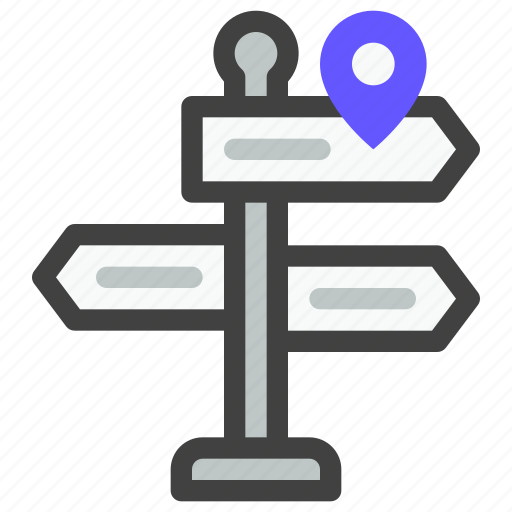 Navigation, location, map, navigate, direction, traffic sign, road sign icon - Download on Iconfinder
