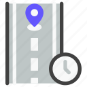navigation, location, map, navigate, duration, time, road, pin, speed