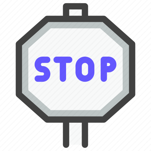 Navigation, location, map, navigate, stop, sign board, traffic sign icon - Download on Iconfinder