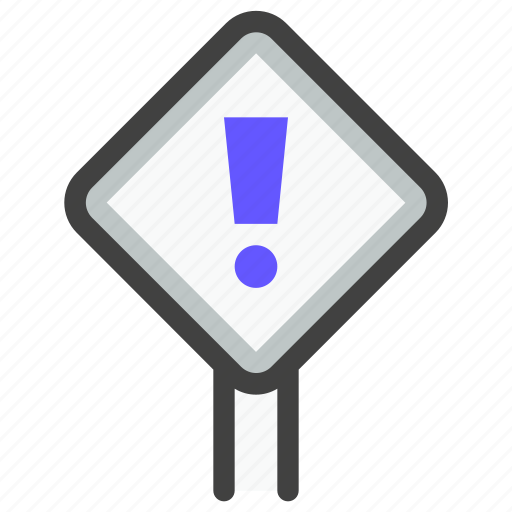 Navigation, location, map, navigate, warning, alert, traffic sign icon - Download on Iconfinder