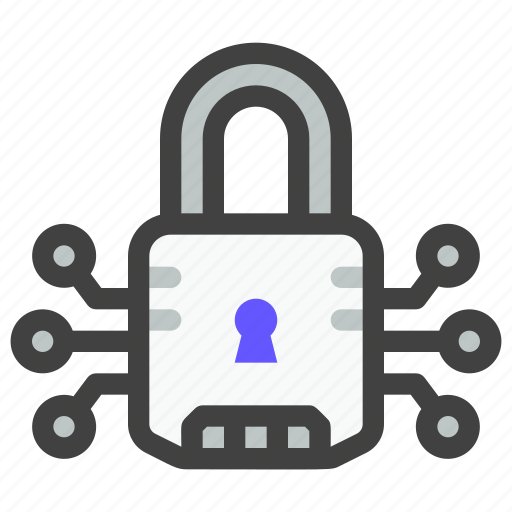 Network, connection, internet, online, technology, digital lock, security icon - Download on Iconfinder