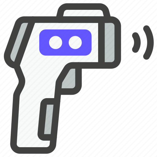 Pharmacy, medicine, medical, hospital, health, thermogun, thermometer icon - Download on Iconfinder