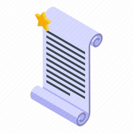 Ebook, paper, isometric icon - Download on Iconfinder