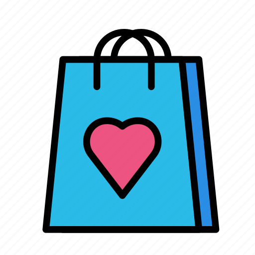 Bag, delivery, love, shop icon - Download on Iconfinder