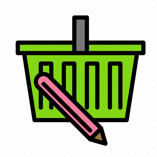 Bag, delivery, pencil, shop icon - Download on Iconfinder