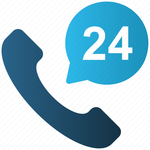 24 hours, call, e-commerce, phone, service, support icon - Download on Iconfinder