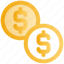 coins, currency, dollar, e-commerce, money