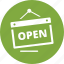 open shop, open sign, open store 