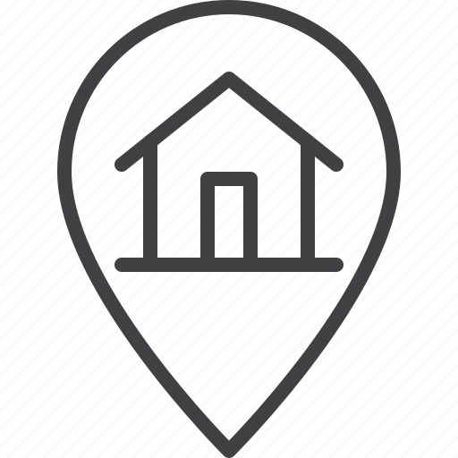 Delivery, house, map, marker icon - Download on Iconfinder