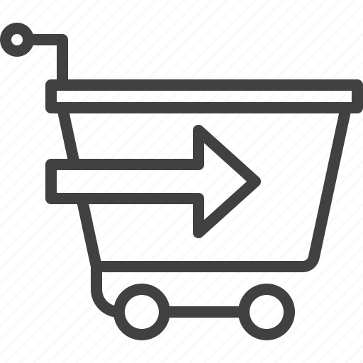 Arrow, cart, checkout, shopping icon - Download on Iconfinder