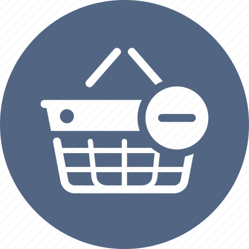 Ecommerce, remove from basket, shopping basket icon - Download on Iconfinder
