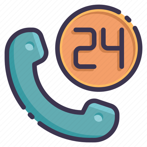 Contact, customer, service, support, hours, 24 icon - Download on Iconfinder