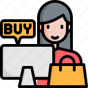 customer, ecommerce, commerce, online, shopping, bag, buy
