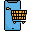 mobile, cart, ecommerce, commerce, online, shopping, shop