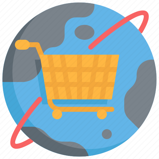 World, cart, worldwide, ecommerce, commerce, online, shopping icon - Download on Iconfinder