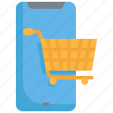 mobile, ecommerce, commerce, online, shopping, cart