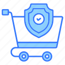 secure cart, secure shopping, shield, ecommerce, shopping