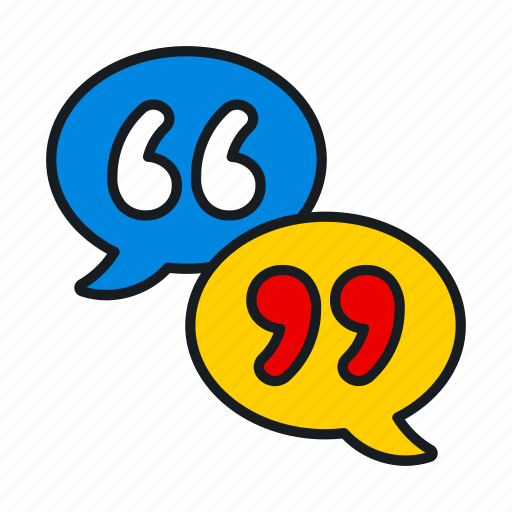 Quote, chat, comment, conversation, bubble, text, message icon - Download on Iconfinder