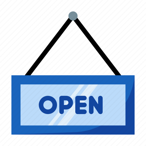 Open, open sign, open door, commerce icon - Download on Iconfinder