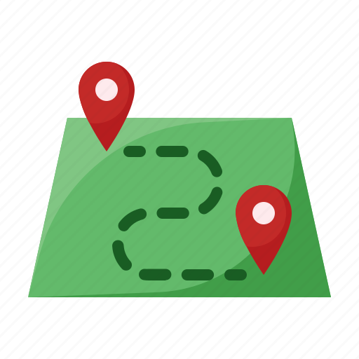 Route, maps, pin, travel icon - Download on Iconfinder