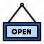 open, open sign, commerce, shop 