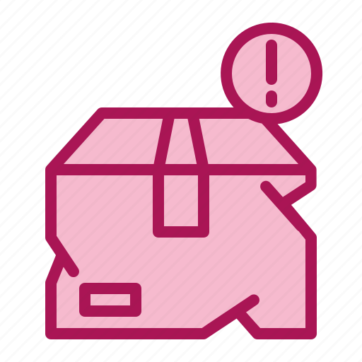 Damaged, damaged package, broken, package icon - Download on Iconfinder