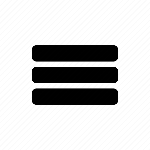 graphics behind hamburger stack menu icon