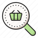 ecommerce, find, magnifier, search, seo