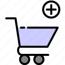 ecommerce, add, cart, more, marketplace icon, online store icon, online store app