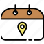 ecommerce, delivery date, date, destination date, calendar, marketplace icon, online store icon 