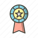 award, ribbon, medal