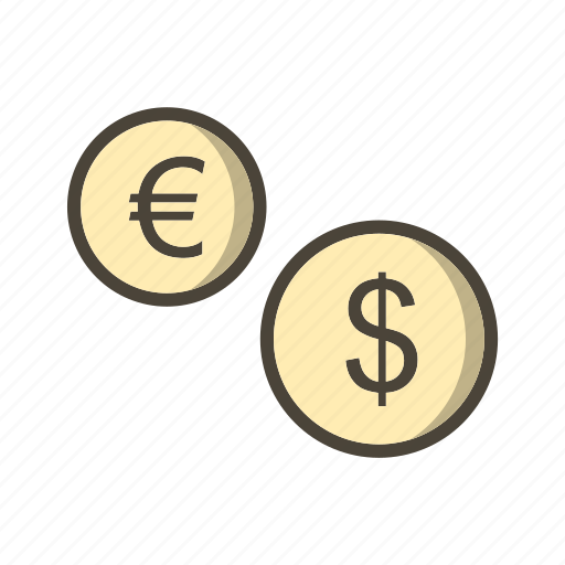 Coins, dollar, euro icon - Download on Iconfinder
