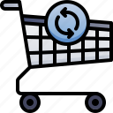cart, update, trolley, ecommerce, shopping, basket, bag