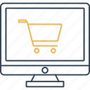 online cart, cart, ecommerce, online, shopping