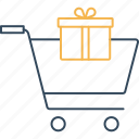 gift cart, bag, buy, cart, ecommerce, gift, purchases, shopping