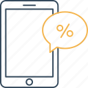 mobile discount, app sales, mobile sales, mobile voucher, percentage
