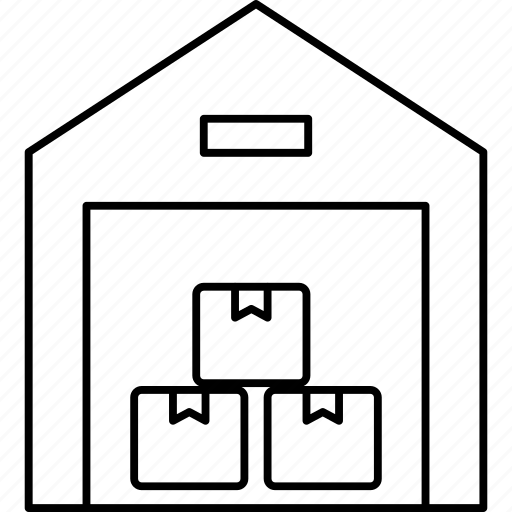 Delivery warehouse, house, package, stock, storages, warehouse icon - Download on Iconfinder