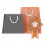 star, badge, shopping, bags, rating, ecommerce, award 