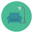 chair, light, with, bulb, electric, lamp, office